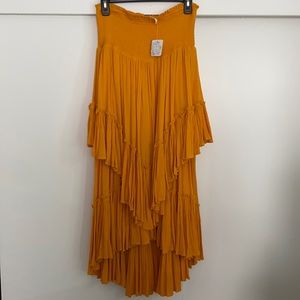 Free people tangerine skirt/dress